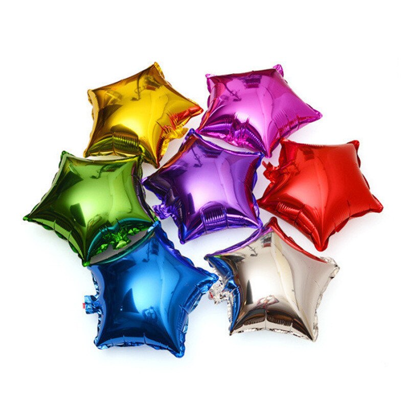 ?ο 20pcs / lots10inch  ˷̴ ǳ  Ƽ  ǳ 峭 / New 20pcs / lots10inch pentagram aluminum balloons birthday party decoration balloon toys